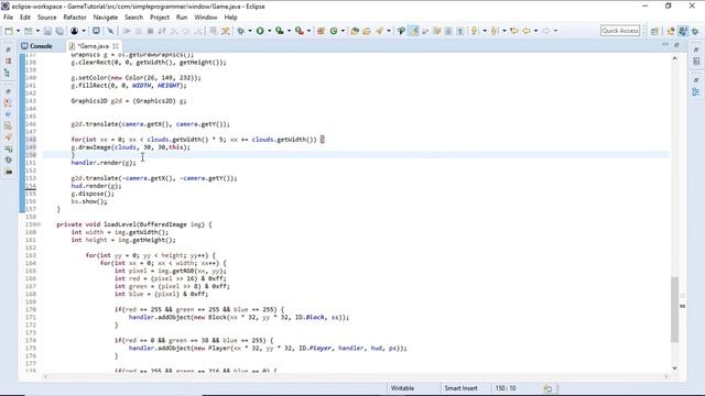 Java Game Programming #11 - Creating a lovely Background! смотреть онлайн