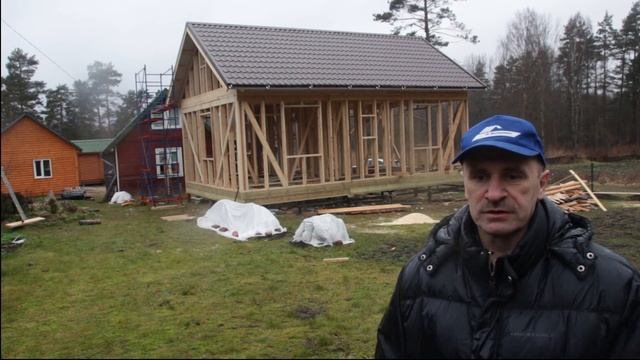 4.4. Каркасный дом. Монтаж металлочерепицы. Отзыв Заказчика. Казусы стройки. Строй и Живи.