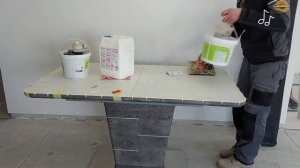 Облицовка мебели керамогранитом! Столешница своими руками из плитки