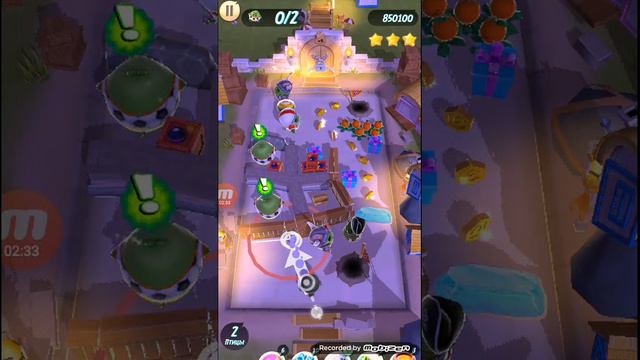 Angry birds action! Piggy island level 11. Свинный остров 11 уровень. смотреть онлайн