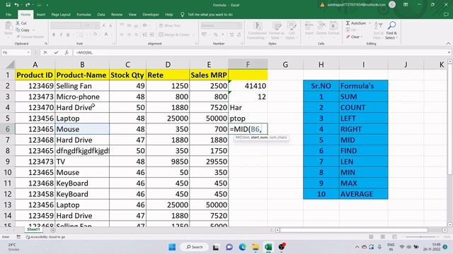Top 10 Excel Formula | Learn Step by step | #formulas #analysis #automation смотреть онлайн