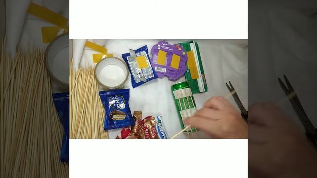 Шикарный подарок.Сладкий букет.Букет из сладостей.Букет из сладостей своими руками смотреть онлайн