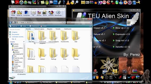 Plugins para photoshop CS4, Alien scrip. смотреть онлайн