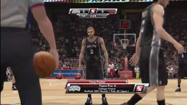 NBA 2K9 Brand New Rockets vs Spurs Gameplay Video HQ смотреть онлайн