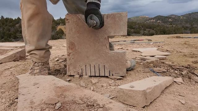 How to build a Natural Stone Bench from Raw material! смотреть онлайн
