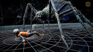 Что, если гигантский паук поймает вас в свою паутину? (3D-анимация)