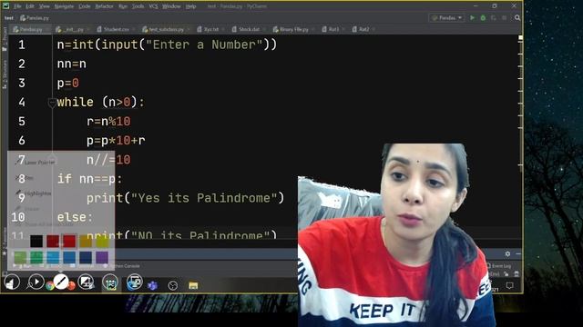 P#6.3 - Class 11 CS - Python Practical File | Suggested Practical List | Palindrome Number in Pytho смотреть онлайн