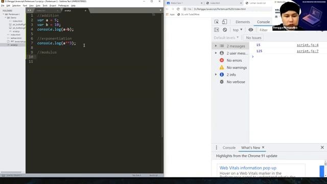 Kelas Pengantar Javascript Sesi 1 (Selasa, 6 Juli 2021) смотреть онлайн