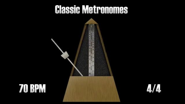 70 BPM 4/4 Wooden Metronome (Click Track in HD) смотреть онлайн