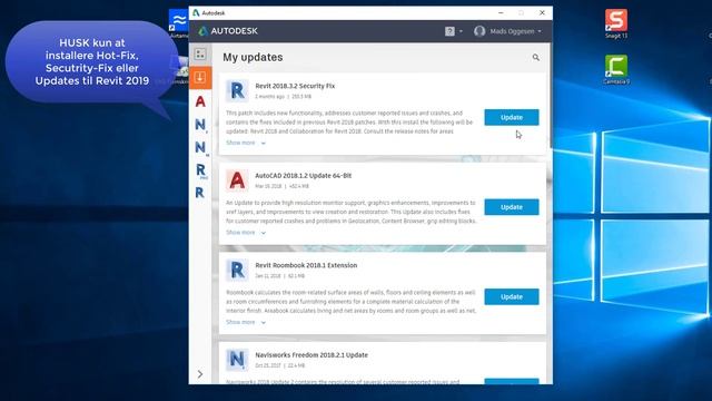 06_Revit 2019 - Video 4 Opdatering samt download af Autodesk desktop app смотреть онлайн