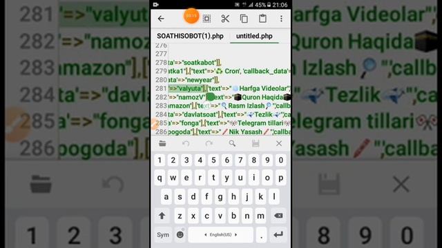 SoatBot ochish haqida Telegram Bot #botyaratish #telegrambot #uzbeksila смотреть онлайн