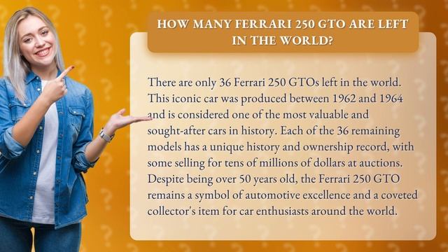 How many Ferrari 250 GTO are left in the world? смотреть онлайн