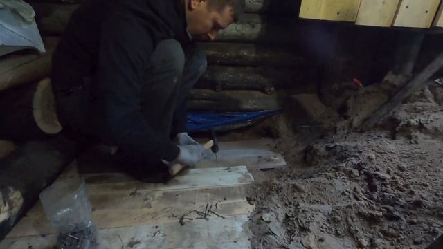 ЗЕМЛЯНКА В ЛЕСУ преображается, ГРИБной сезон, ПОЛ из поддонов, Шашлыки - Shelter In Forest, DIY