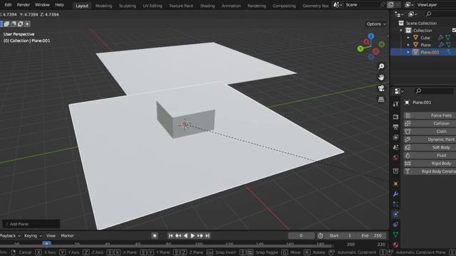Blender. Симуляция падения ткани. смотреть онлайн