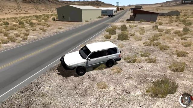 ЧТО БУДЕТ ЕСЛИ ЗАЦЕПИТЬ СТОЯЩУЮ НА ТРАССЕ ФУРУ - BEAMNG DRIVE смотреть онлайн