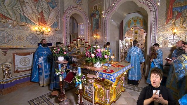 Трансляция Божественной Литургии в праздник Сретения Господня во Всехсвятском храме Минска смотреть онлайн