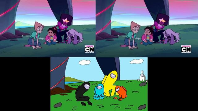 Other Friends - Steven Universe the Movie Original vs Cartoon Cat vs Among Us смотреть онлайн