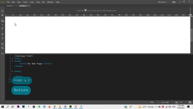 02 - How to write HTML code in Dreamweaver in Urdu/Hindi | HTML Editors | Learn HTML | Naveed Shahi смотреть онлайн