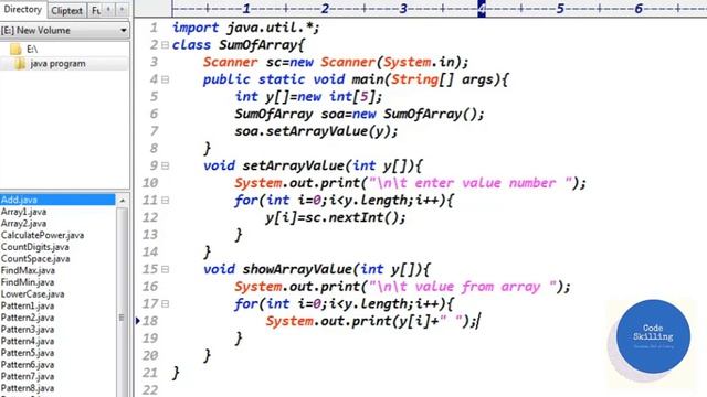 This Video Shows How To Print Sum of Array Elements using Java Programming. смотреть онлайн