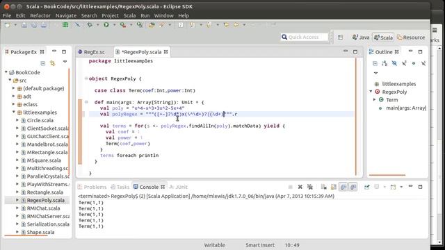 Regex for Parsing a Polynomial (using Scala) смотреть онлайн