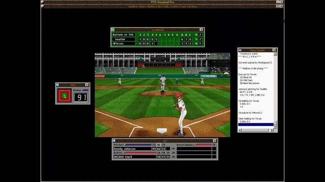 Front Page Sports Baseball Pro 98: Seattle Mariners vs. Texas Rangers (Griffey Jr., Juan Gonzalez смотреть онлайн