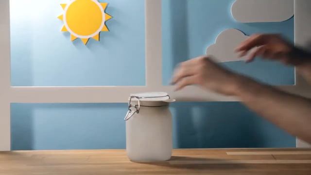 Светящаяся банка Sun Jar на солнечной батарее желтая смотреть онлайн