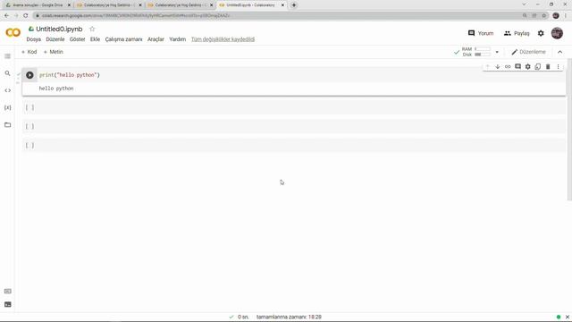 Python Online IDE : Google Colab Nedir ? Google Colab Nasıl Kullanılır ? #googlecolab смотреть онлайн