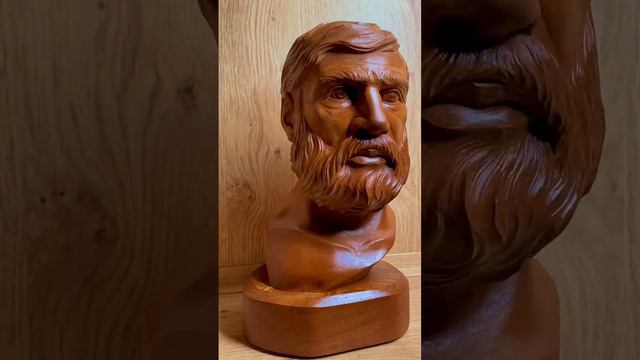 Резьба по дереву| бюст из дерева| лицо из дерева