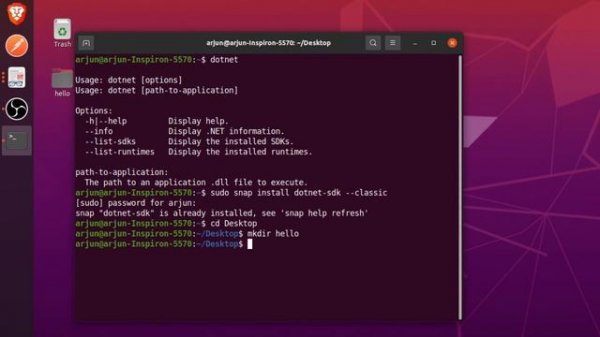 Install .NET sdk and run .NET application on Ubuntu/ Linux