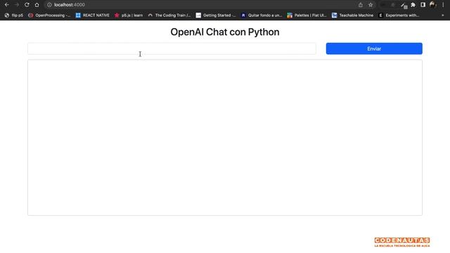 ChatGPT con Python y Flask смотреть онлайн