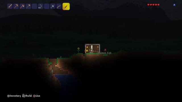 Terraria - falling star kills zombie смотреть онлайн