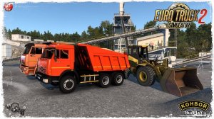САМОСВАЛЬЩИКИ  ● Euro Truck Simulator 2 ● КОНВОЙ с МОДАМИ