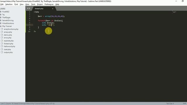 foreach loop in PHP | PHP Tutorial смотреть онлайн