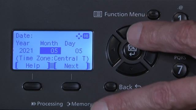 Kyocera MA2100cwfx Power On Wired Network Install Wizard