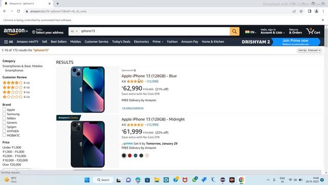 How to add item in Cart of Amazon by Selenium смотреть онлайн