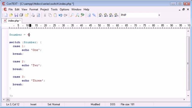 PHP Tutorial for switch Statement смотреть онлайн