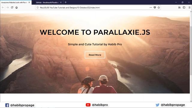 Awesome Website Look with Parallax background using Parallaxie.js Jquery Plugin (Bangla Tutorial) смотреть онлайн