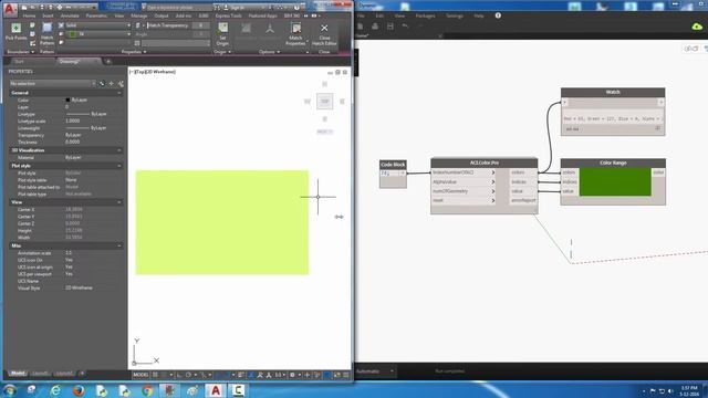 AutoCAD Color Index (ACI) now available for Dynamo! смотреть онлайн