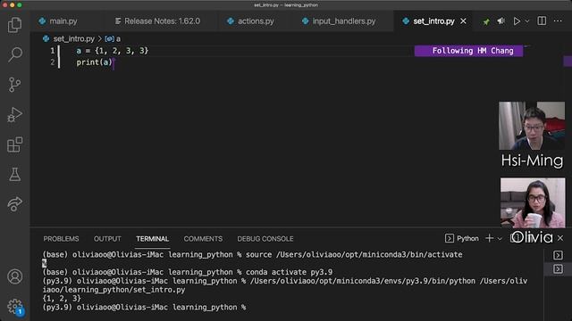 7.1 set a = { } 集合不能用 [序數]，但是有交集、聯集？！-【從零開始，用 Python 製作地城冒險遊戲】 смотреть онлайн