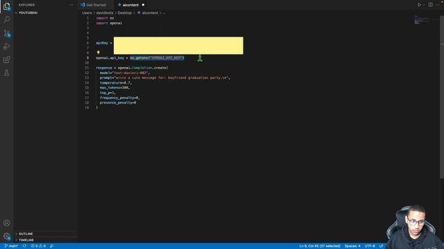 Create AI content Generator with OpenAI and Python смотреть онлайн