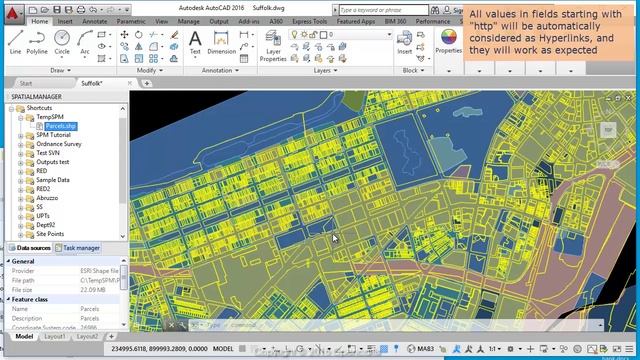 Hyperlinks in Data fields (AutoCAD) - Spatial Manager™ Blog смотреть онлайн