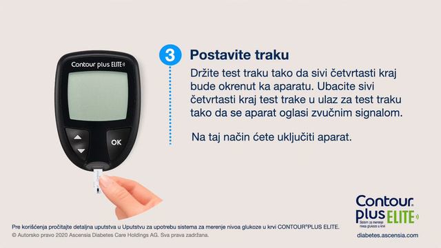 CONTOUR Plus Elite Upotreba Aparata