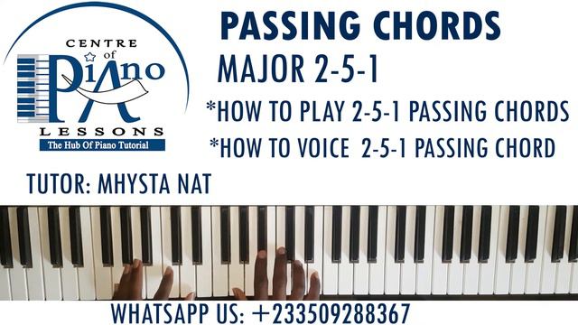 PASSING CHORDS: HOW TO BUILD AND VOICE THE 2-5-1 PASSING CHORD смотреть онлайн