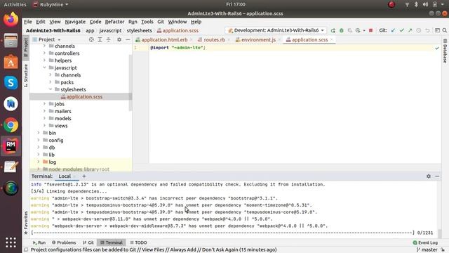 Integration AdminLte3 with RubyOnRails6 using webpacker. смотреть онлайн