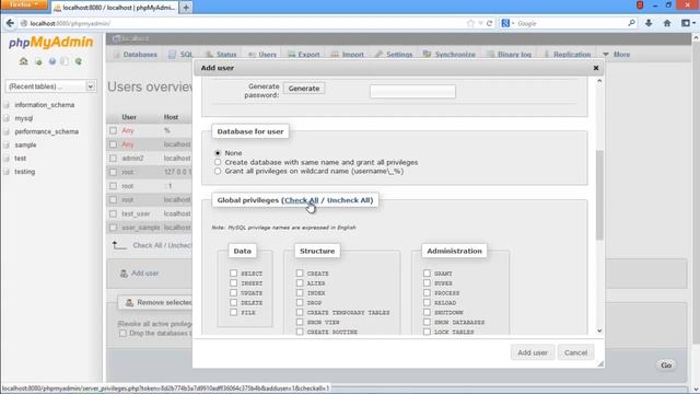 How to Add and Change a User to MySQL Databases смотреть онлайн
