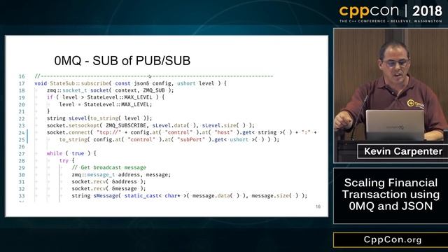 CppCon 2018: Kevin Carpenter “Scaling Financial Transaction using 0MQ and JSON” смотреть онлайн