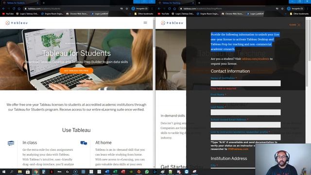 1-4 Free Tableau License for Students and Teachers смотреть онлайн