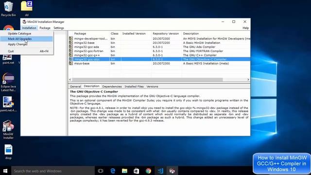 How to Install MinGW (GCC/G++) Compiler in Windows 10 смотреть онлайн