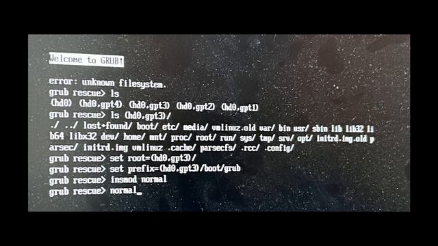 Error Unknown FileSystem Grub AstraLinux смотреть онлайн