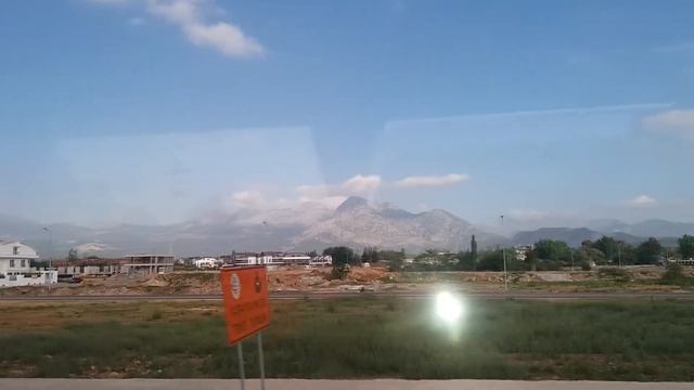 Турция 2017. Анталия. Дорога с аэропорта в Кемер. смотреть онлайн